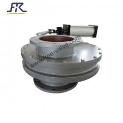 Pneumatic Ceramic Lined Rotary Double Disc Gate Valve