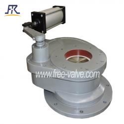 Pneumatic Anti wear Swing Ceramic Feed Gate Valve in coal power plant