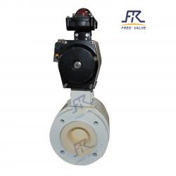 Pneumatic Actuator Flange Type Adjustable Zirconium Ceramic Ball Valve