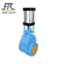 Pneumatic Ceramic Double Plate Gate Valve FRZ644TC