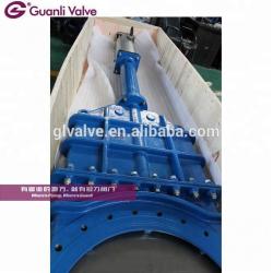 Bonneted knife gate valve DN800