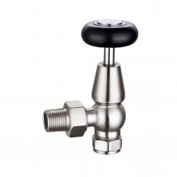 227-J Angled Manual Chrome Traditional Radiator Valve