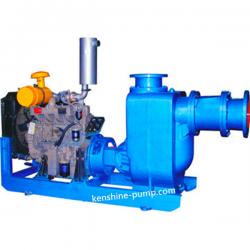 CZW diesel engine driving self-priming sewage pump