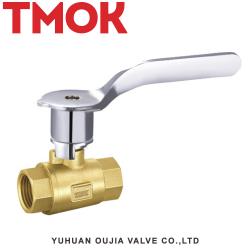 Brass stove front zinc alloy handle ball valve