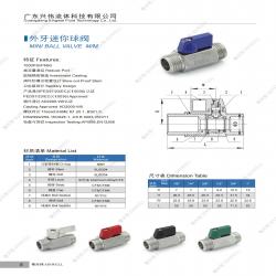 MINi ballvalve-M/M